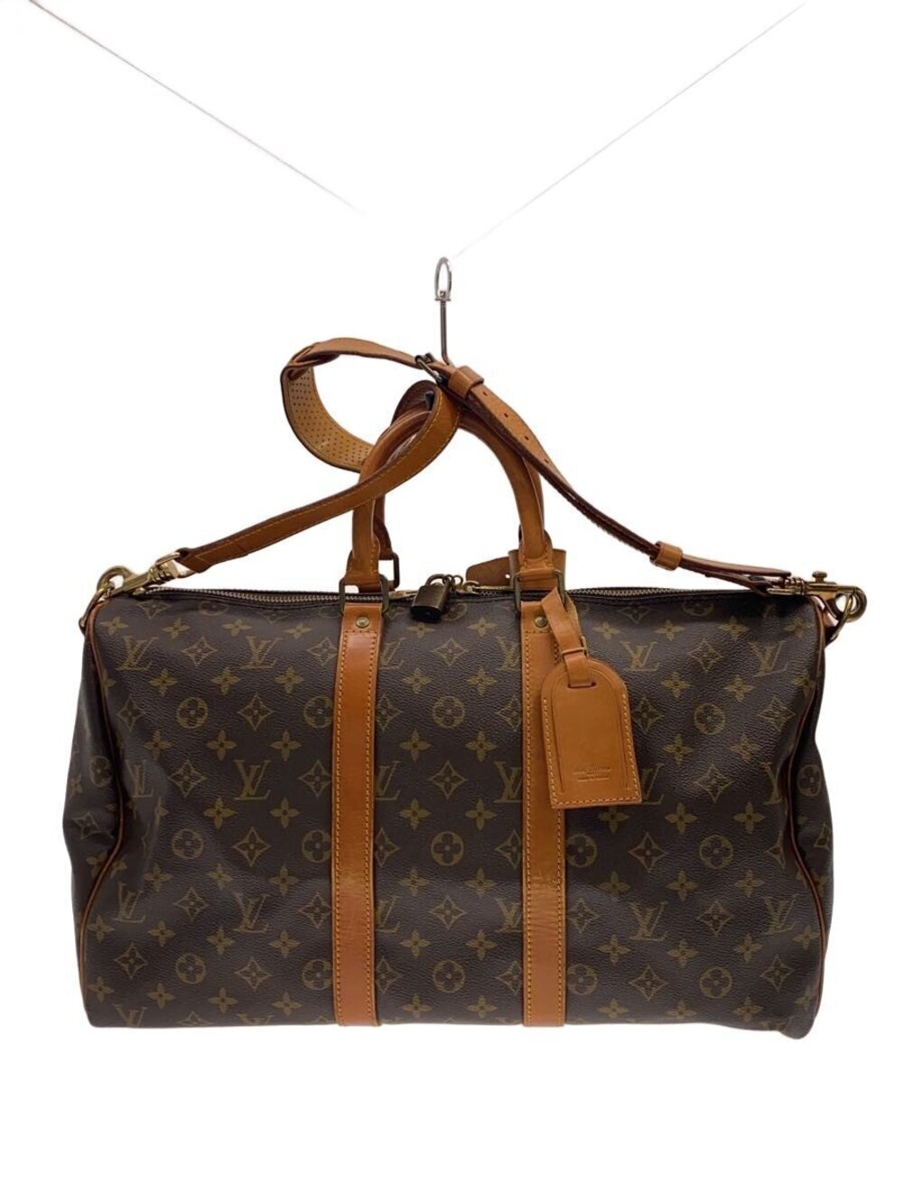 LOUIS VUITTON Keepall Bandouliere Canvas Brown